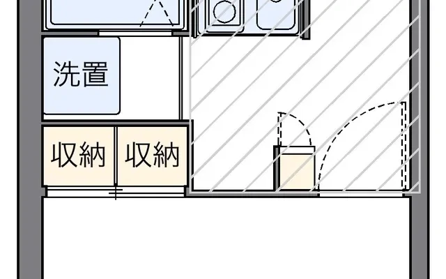 レオパレス八景 - 산다시 학생 숙소 - 106号房间(带独立厨房)