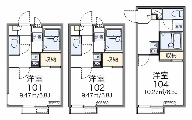 レオパレスサンピラー八幡 1