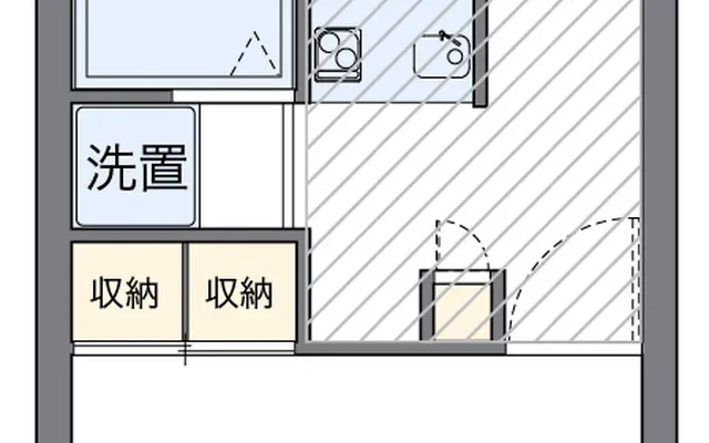 レオパレスカノイヅカ - 이치카와시 학생 숙소 - 106号房间(带独立厨房)