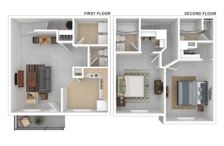 2 Bed 2.5 Bath Premier