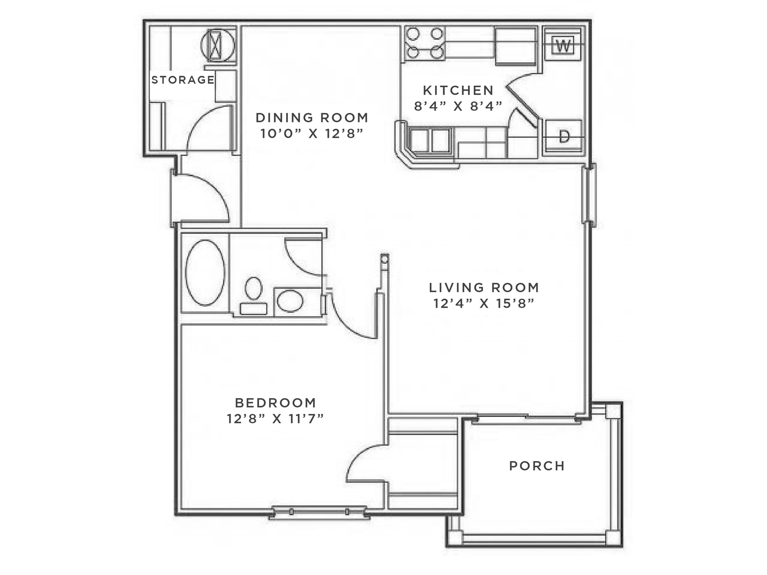 1 Bed 1 Bath Andover