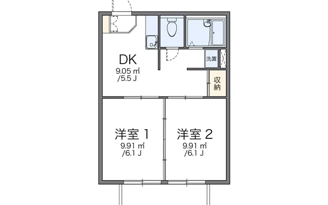 レオパレス大巻Ａ - Yoro Town Yoro County student accommodation - 202号房间(带餐厅/独立厨房)