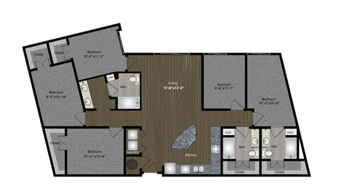 5 Bed 3 Bath Sixth Street