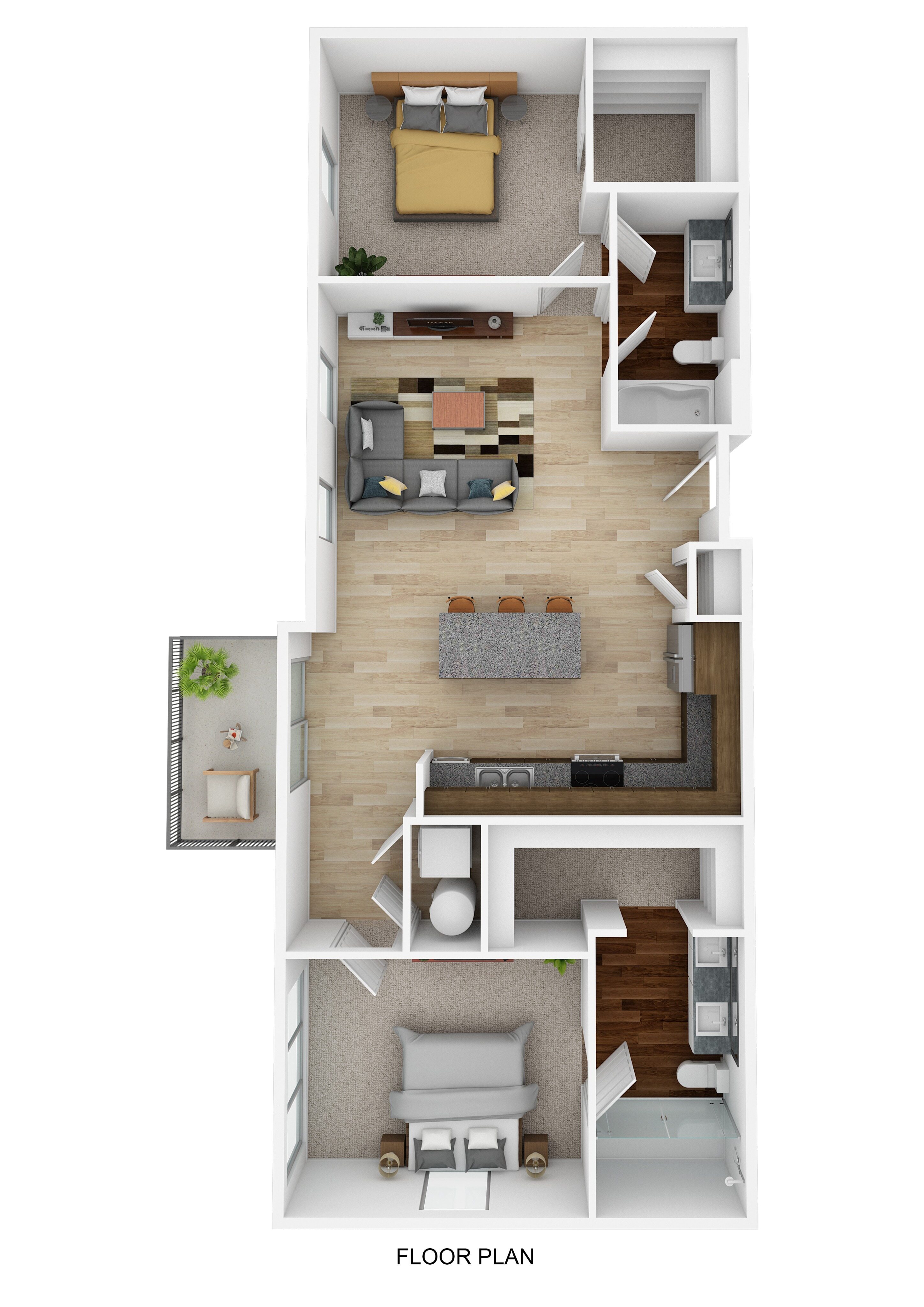 2 Bed 2 Bath Magritte II