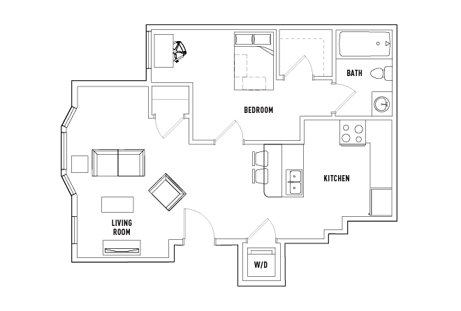 1 Bed - 1 Bath A