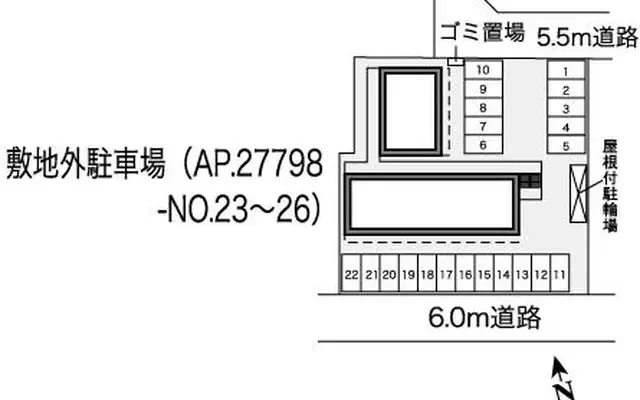 レオパレスエスポ牛川通Ⅲ 2