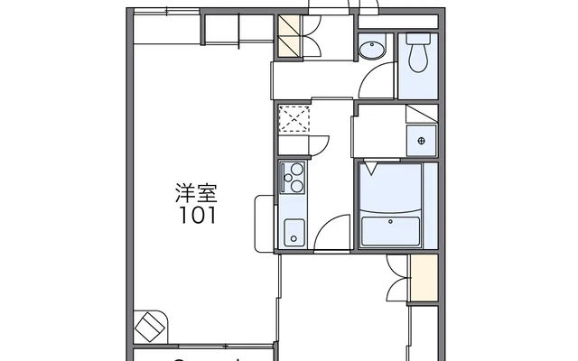 レオパレスラ　グレージュ 1