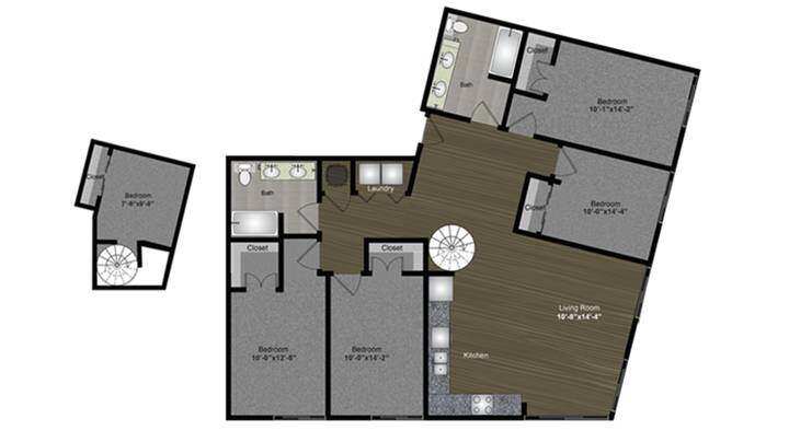 5 Bed 2 Bath Waterloo Loft