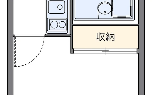 レオパレスアメイシャ - 大野市の学生向け宿泊施設 - 101号房间(带独立厨房)