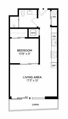 1 Bedroom 1F