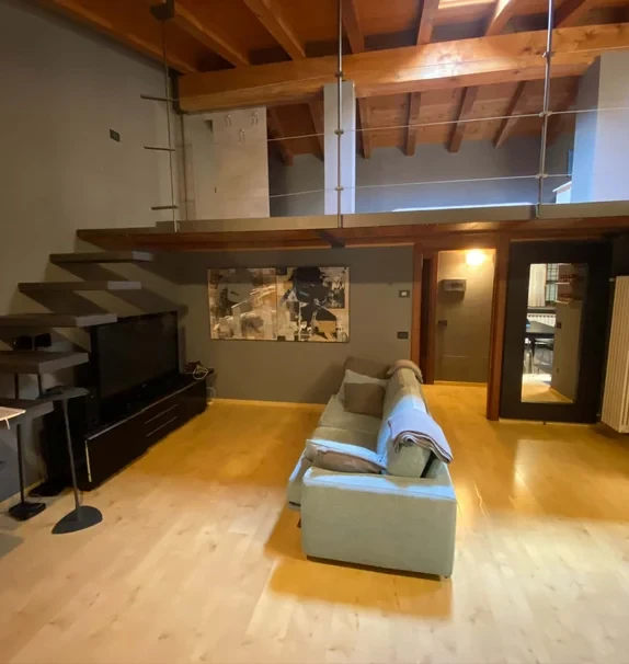 Elegant Open Space with Mezzanine and Terrace in Bergamo (BG)
