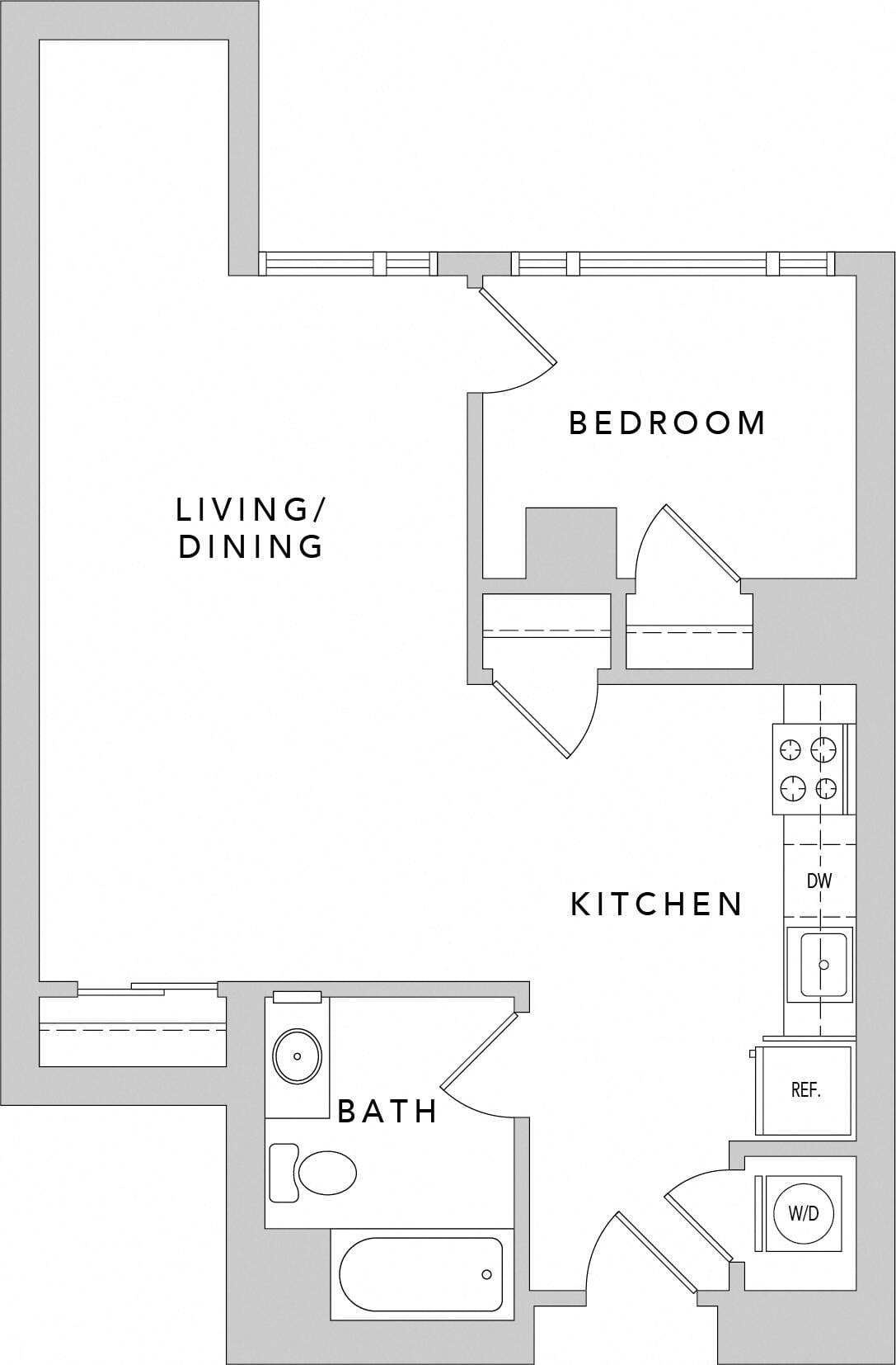 1 Bedroom 1AC
