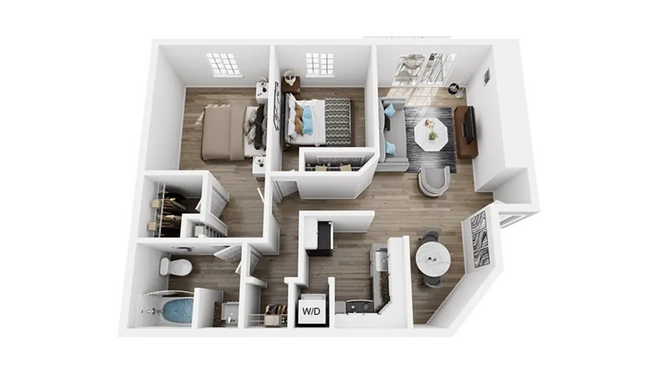 2 Bed 1 Bath_Kensington