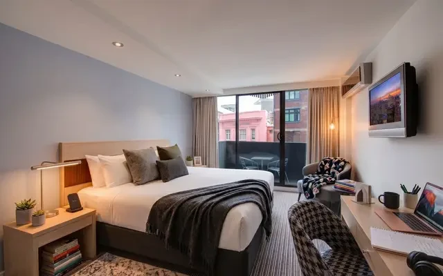 Central Studio Sydney - chỗ ở sinh viên tại Sydney - Studio with Balcony