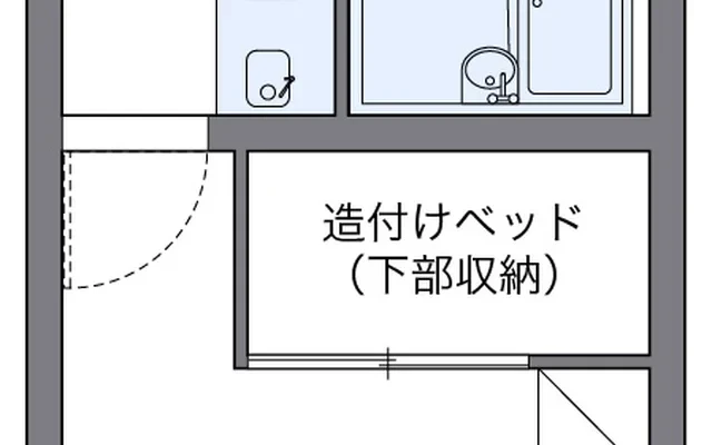 レオパレスグリーンヒル - 能美市(のうみし)の学生向け宿泊施設 - 113号房间(带独立厨房)