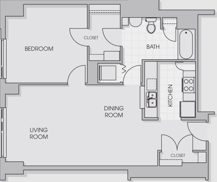 1 Bedroom 1N
