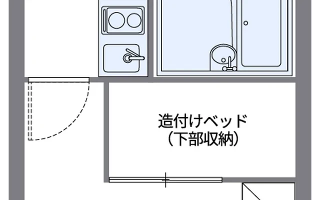 福間駅東 - Fukutsu student accommodation - 105号房间(带独立厨房)