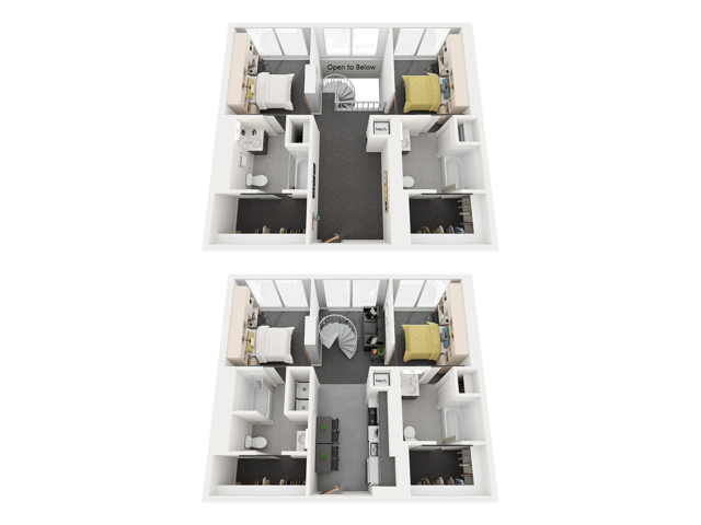 4 Bed 4 Bath - D 4A - F 8-16