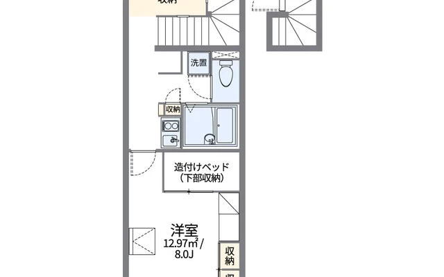 レオパレスサニーハイツ - 장원시 학생 숙소 - 205号房间(带独立厨房)