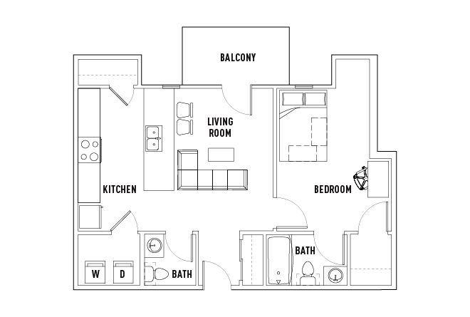 Phase 1 - 1 Bed - 1.5 Bath A