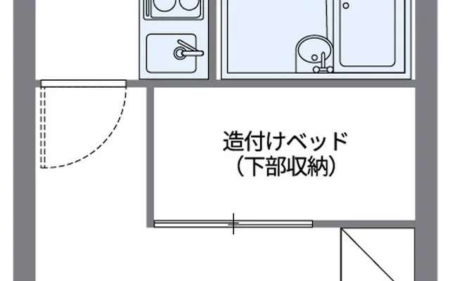 レオパレス紀ノ川 - 와카야마시 학생 숙소 - 102号房间(带独立厨房)