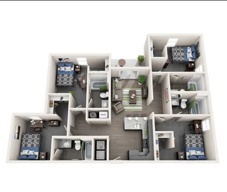 4 Bed 4 Bath The Cougar with Spirit Patio