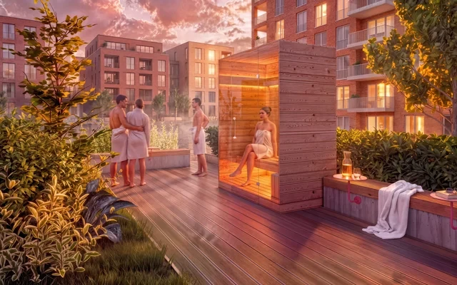 POHA HOUSE Hamburg Hafencity - Hamburg student accommodation - Sauna Room