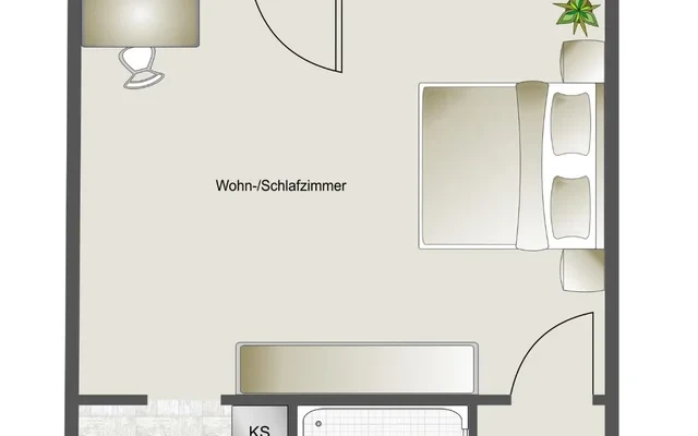 Fasanenstraße 86 - chỗ ở sinh viên tại Munich - Studio