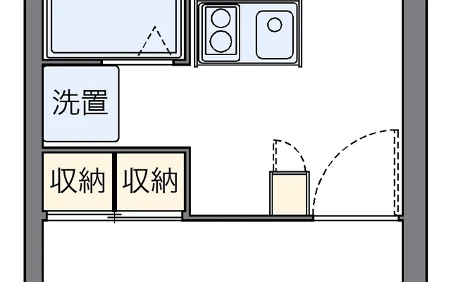 レオパレス福浜B - Okayama student accommodation - 105号房间(带独立厨房)