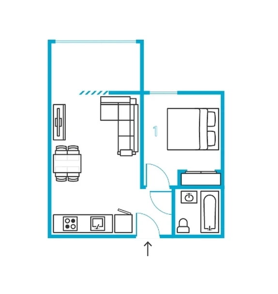 Admirable 1-bedroom apartment near Reboleira train station