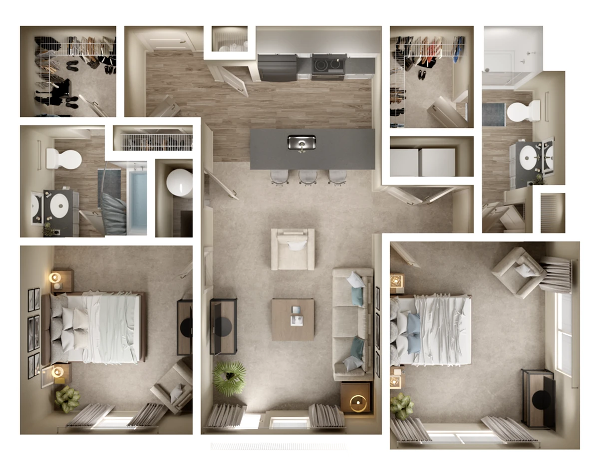 2 Bed 2 Bath The High Level