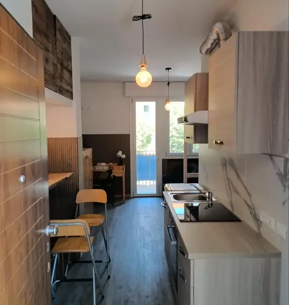 Studio, with outdoor area