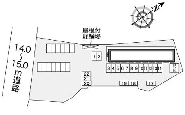 レオパレスＬＵＣＥＮＴＥ鹿校通 2