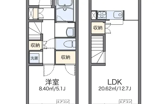 アゼリアＢ - Tsubame student accommodation - 102号房间(带客厅/餐厅/独立厨房)