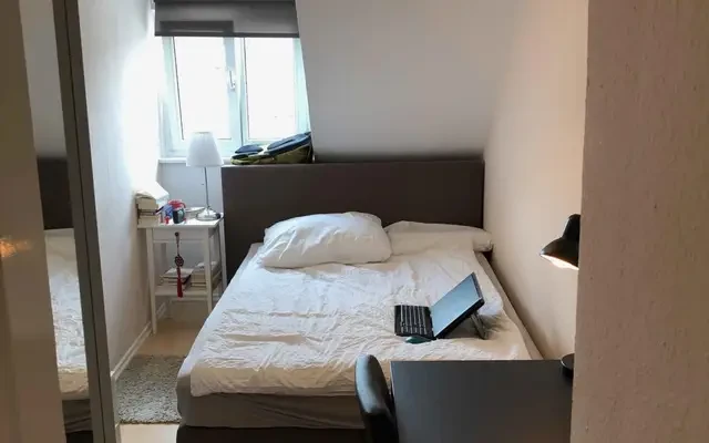 Cosy single bedroom with TV in a 3-bedroom apartment 0