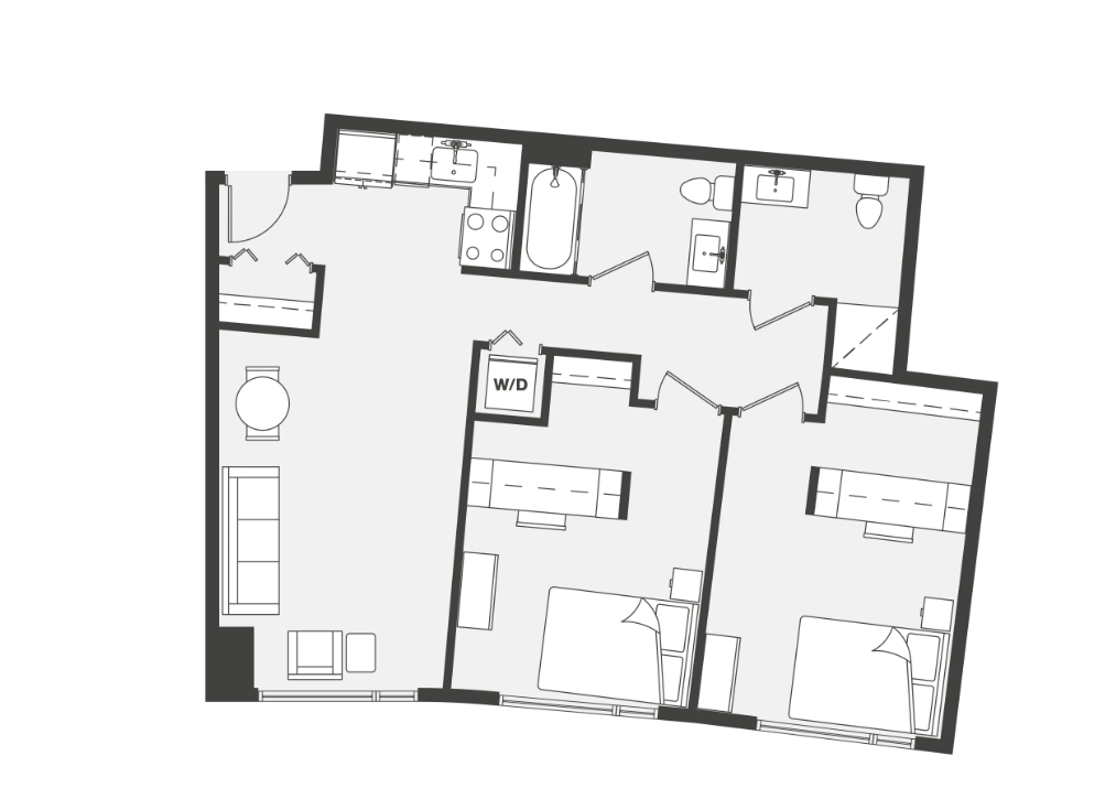 Terrace 2 Bedroom, 2 Bath Apartment