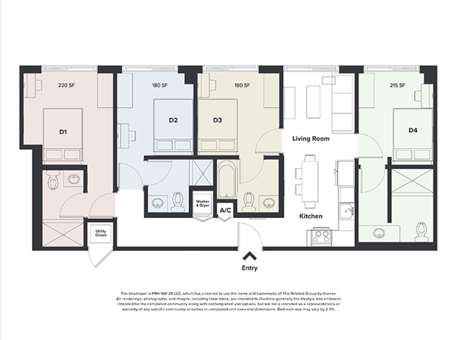 4 Bedroom / 4 Bathroom D4