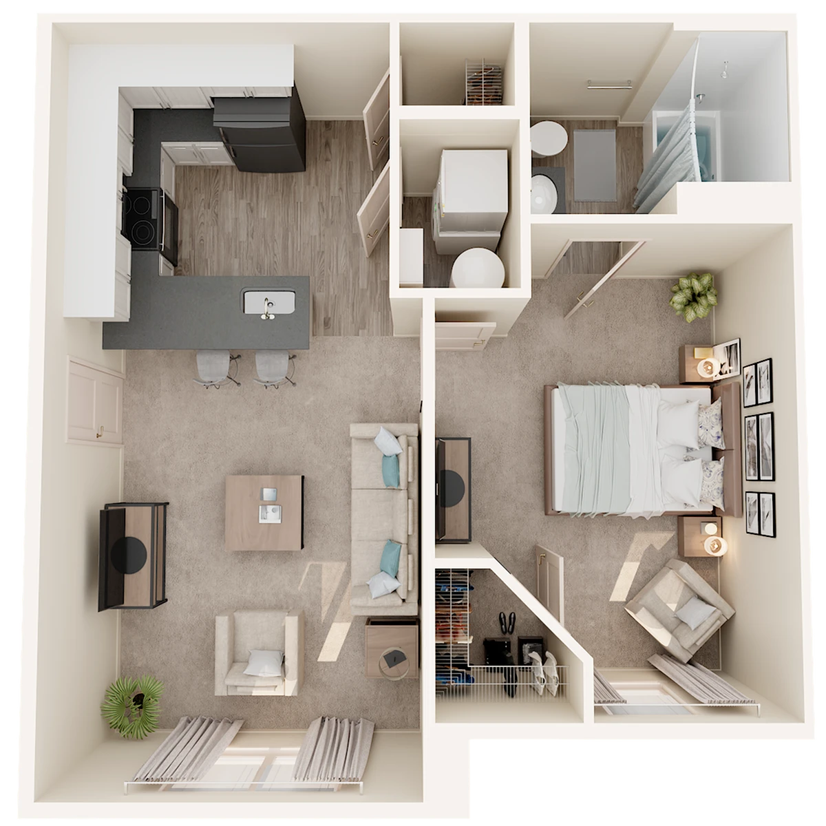 1 Bed 1 Bath The Miami