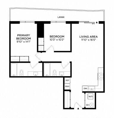 2 Bedroom 2B