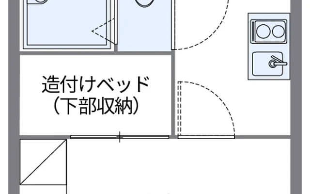 末広ガーデン - 연천시 학생 숙소 - 109号房间(带独立厨房)