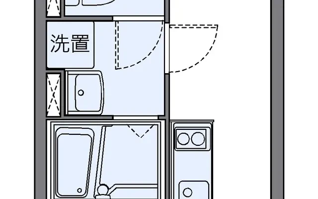 レオネクスト扇の庄 - 加東市の学生向け宿泊施設 - 206号房间(带独立厨房)