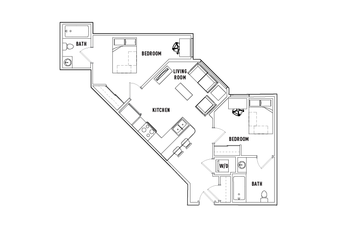 2 Bed - 2 Bath B