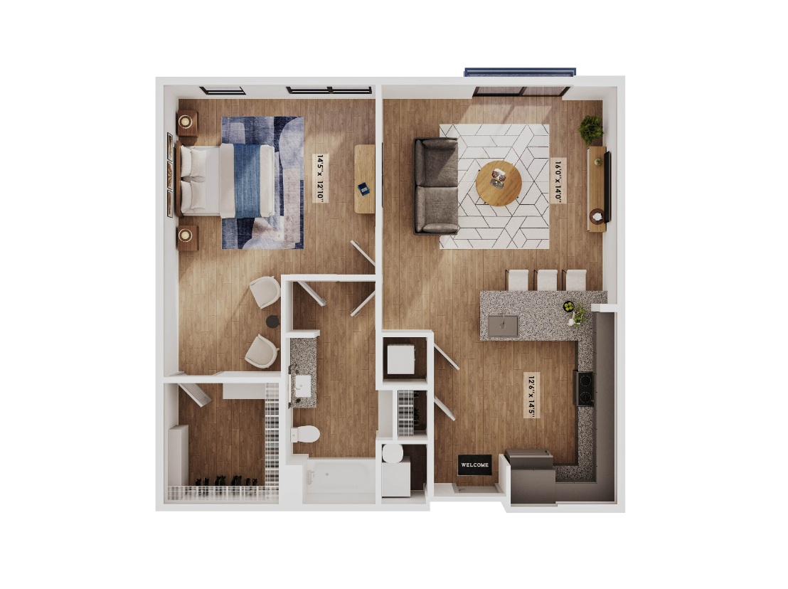 1 bed 1 bath The Olympic