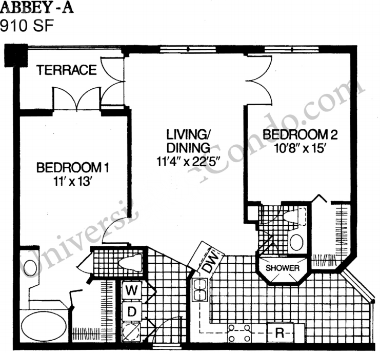 2 Bed 2 Bath