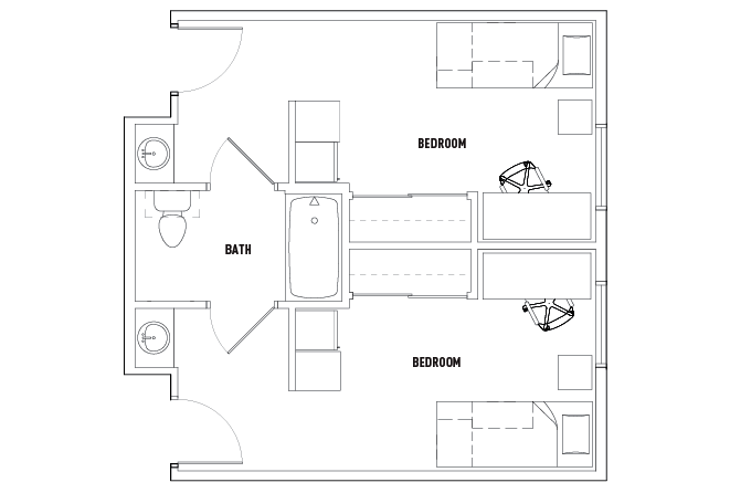 2 Bed - 1 Bath