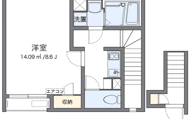 クレイノ中野 – Studentenunterkunft in Hui'nan Stadt – 203号房间(带独立厨房)