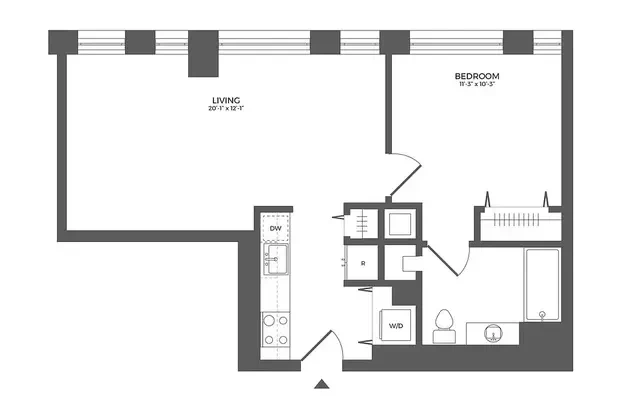长岛市Link Apartmens QPN 暑期客厅转租 0