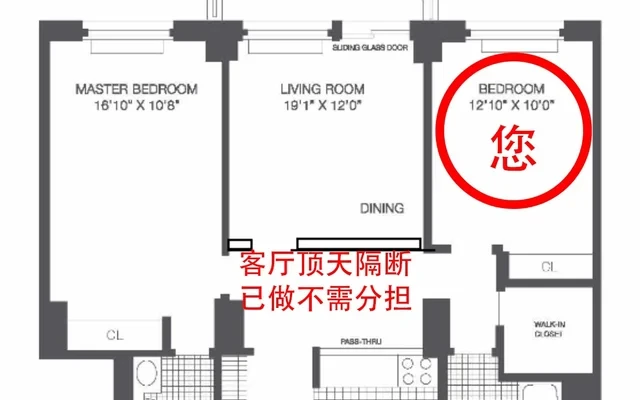 纽约罗斯福岛 Manhattan Park 2B2B 次卧长租 0