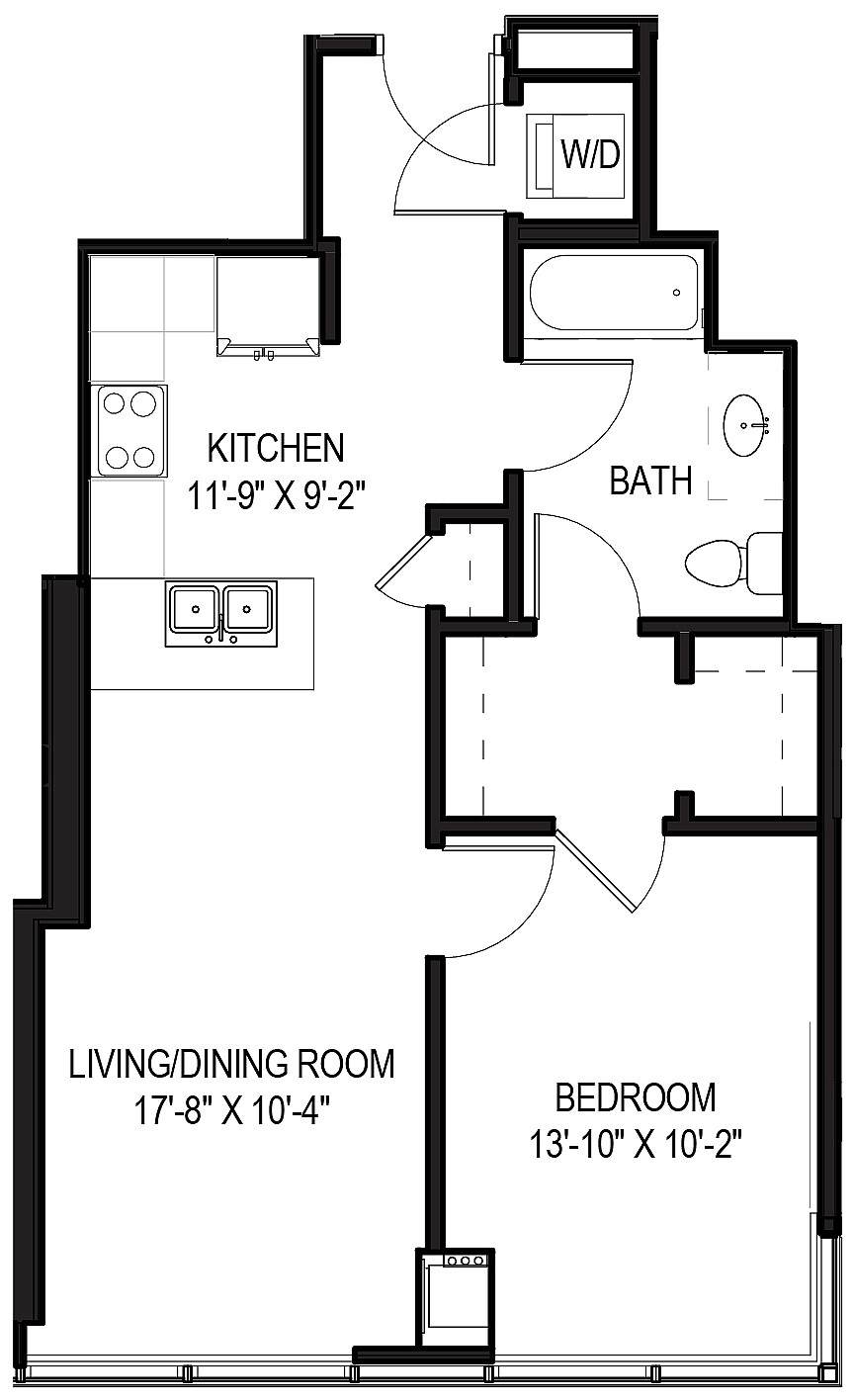 1 bed 1 bath 11
