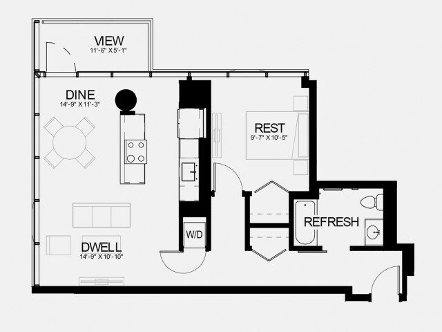 1 Bed 1 Bath | State Collection